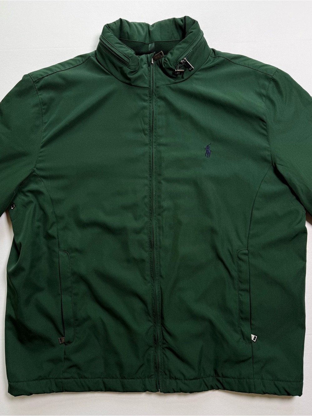 Polo Ralph Lauren Dark Green Hidden Hood Zip Jacket NWOT Men’s L